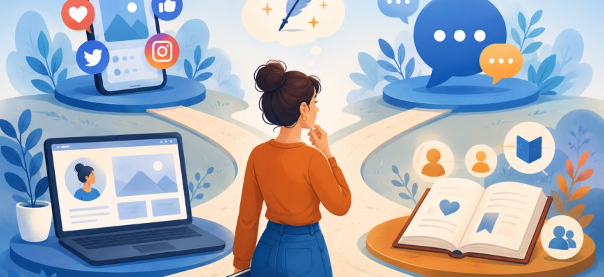 Как выбрать платформы для продвижения писателя: соцсети, мессенджеры, сайт или книжные агрегаторы