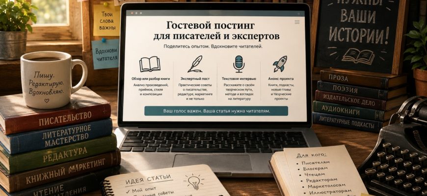 Где разместить статью писателю: гостевой постинг и приглашение к сотрудничеству