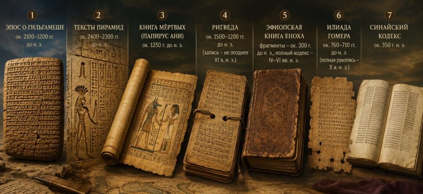 Какая книга самая древняя? Семь главных претендентов от Двуречья до Византии