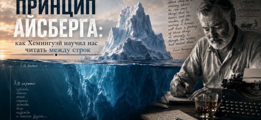 Принцип айсберга Эрнеста Хемингуэя