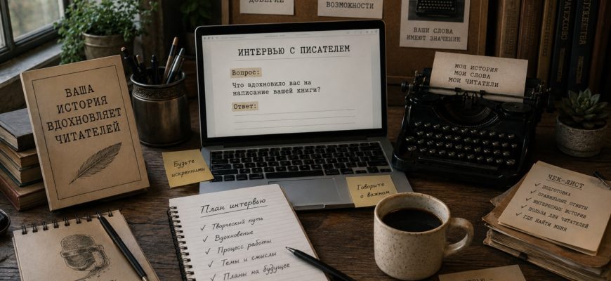 Как писателю дать интервью и зачем это нужно?